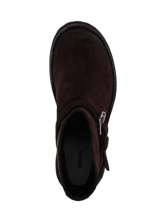 BALENCIAGA Light Espresso Leather Boots
