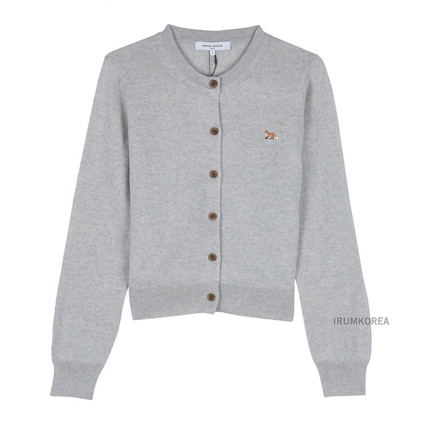 Maison Kitsune Baby Fox Wool Cardigan Women’s Beige