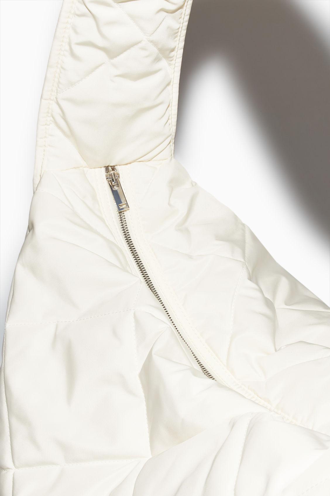 COS Diamond Quilted Oversized Shoulder Bag Cream