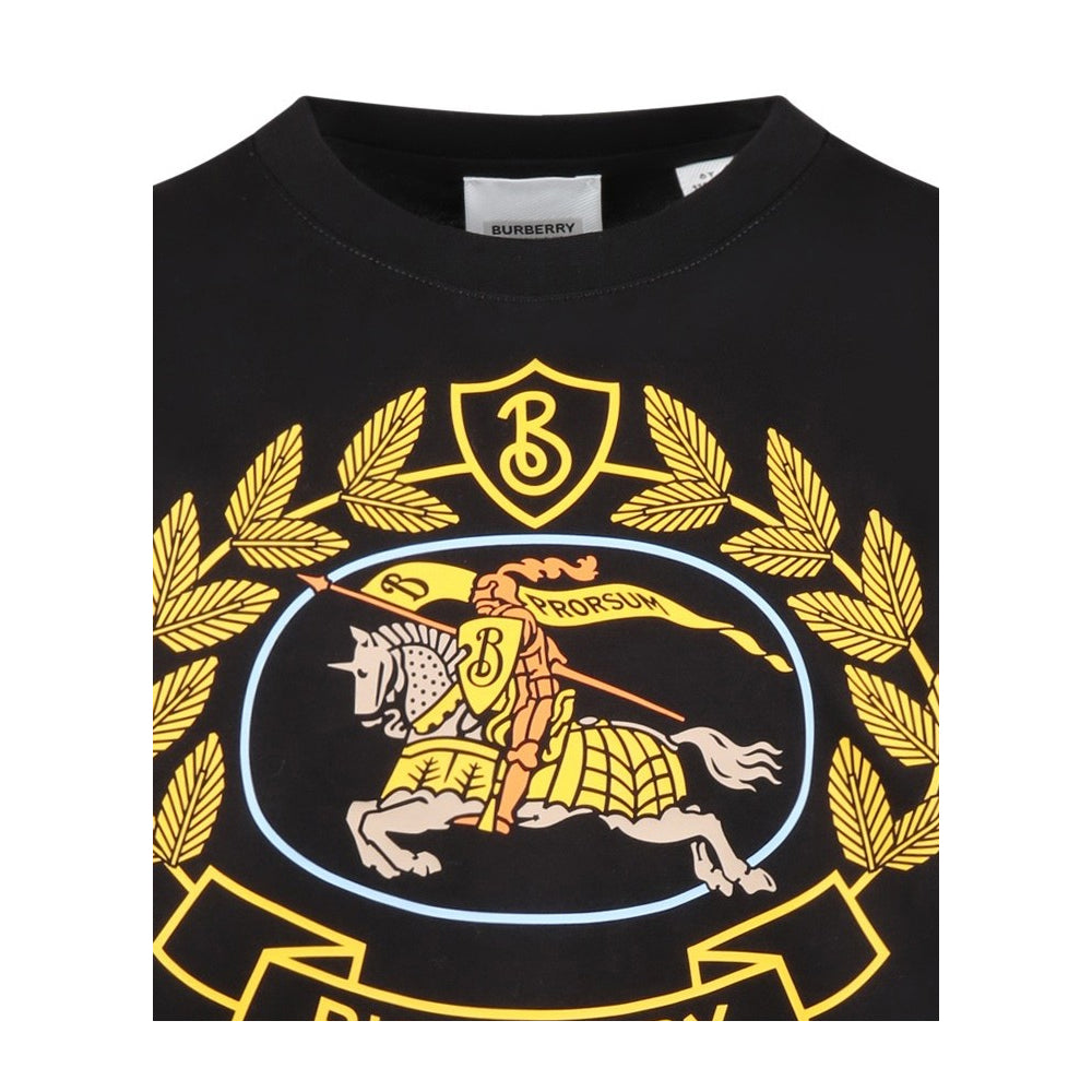 BURBERRY Black Knight Logo T-Shirt Women