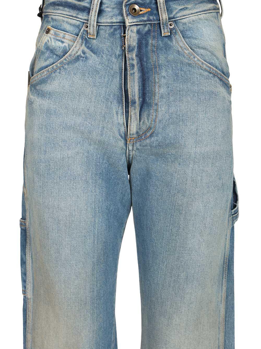 Maison Margiela Blue Denim Jeans Women’s Classic Fit Pants