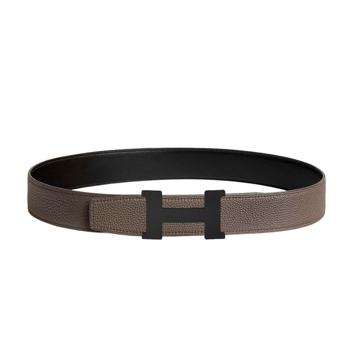 HERMES Men’s 38mm Constance H Reversible Belt Black Buckle