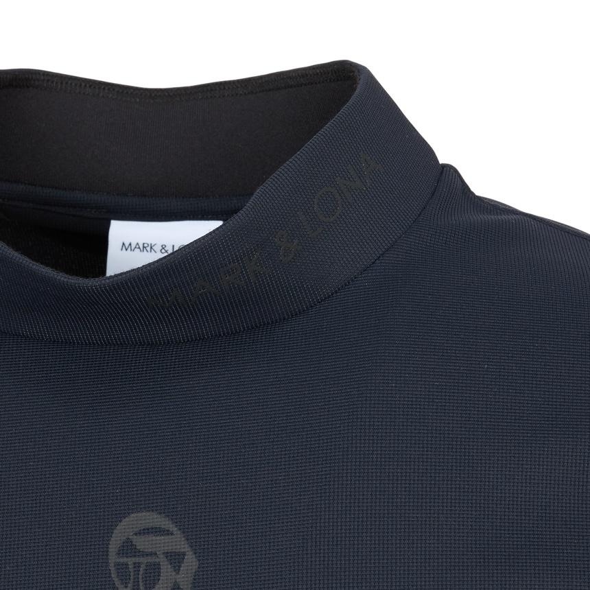 MARK&LONA Navy Men’s Golf Mock Neck Short Sleeve T-Shirt