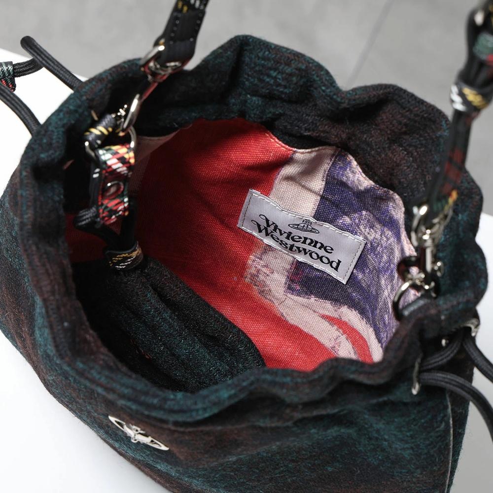 Vivienne Westwood Drawstring Pouch Set Shoulder Bag Black