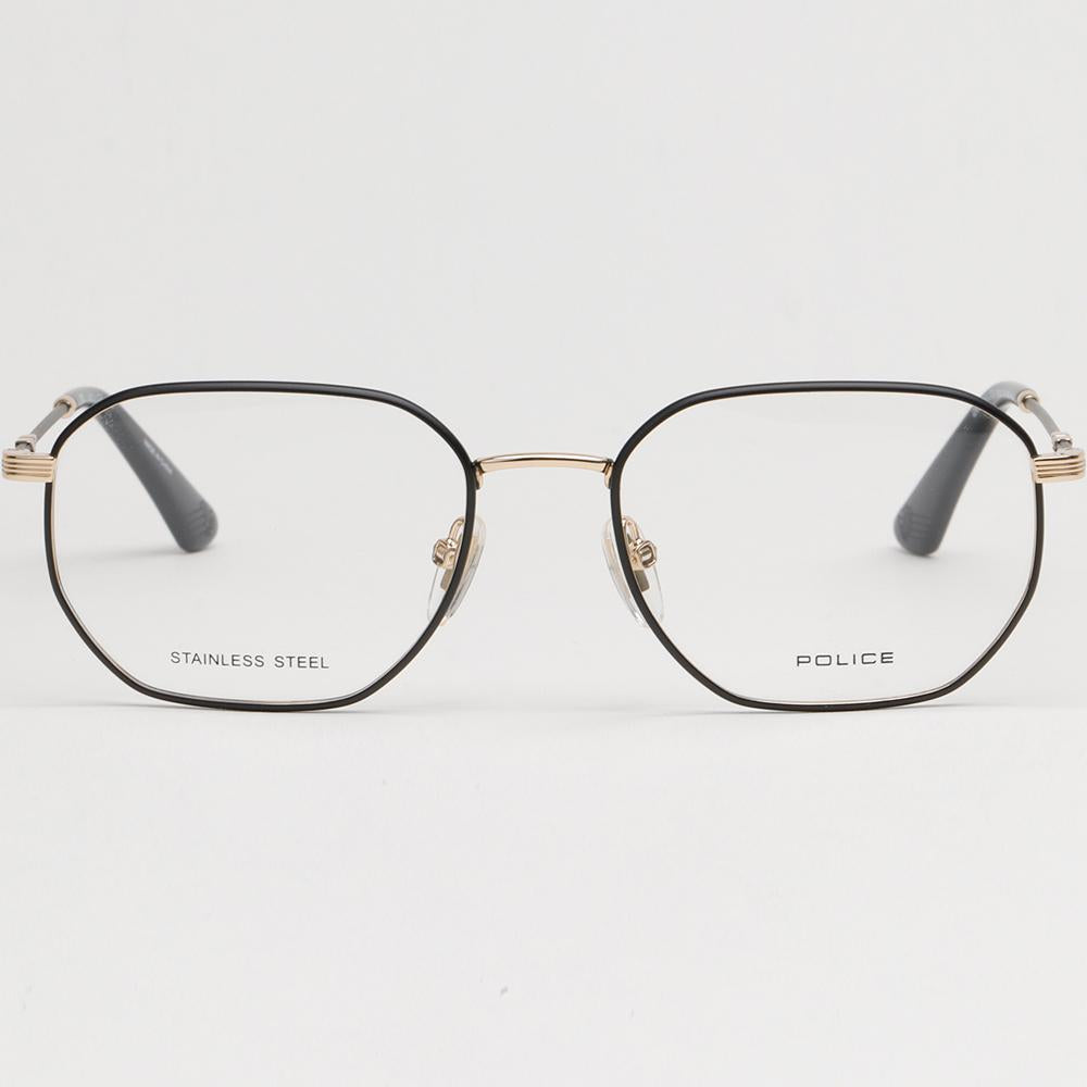 Police Unisex Metal Frame Eyeglasses ORIGINS LITE8 VPLD01 0302