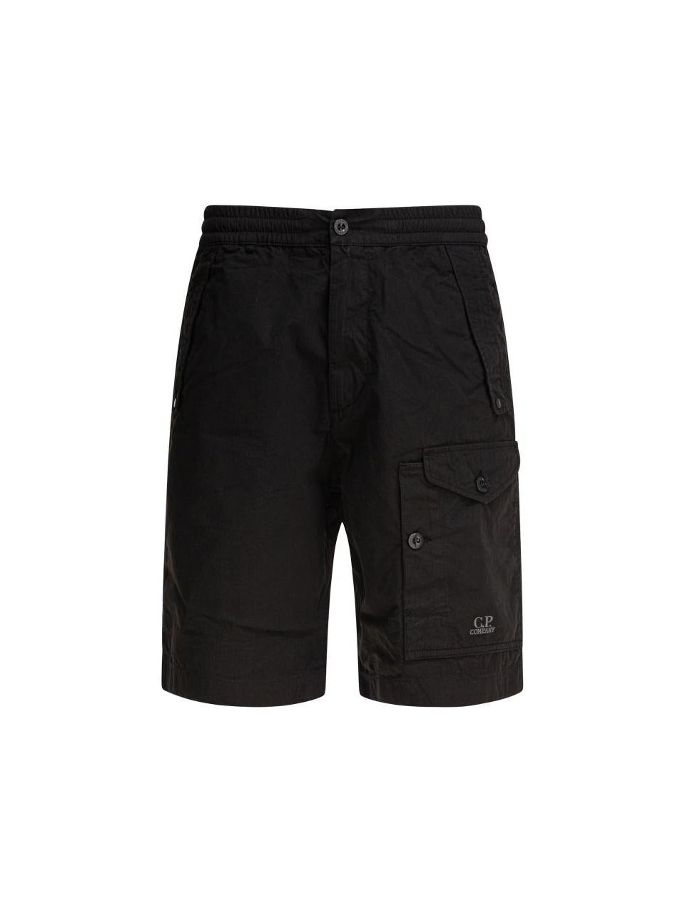 CP Company Microreps Cargo Shorts Black Men's Pants
