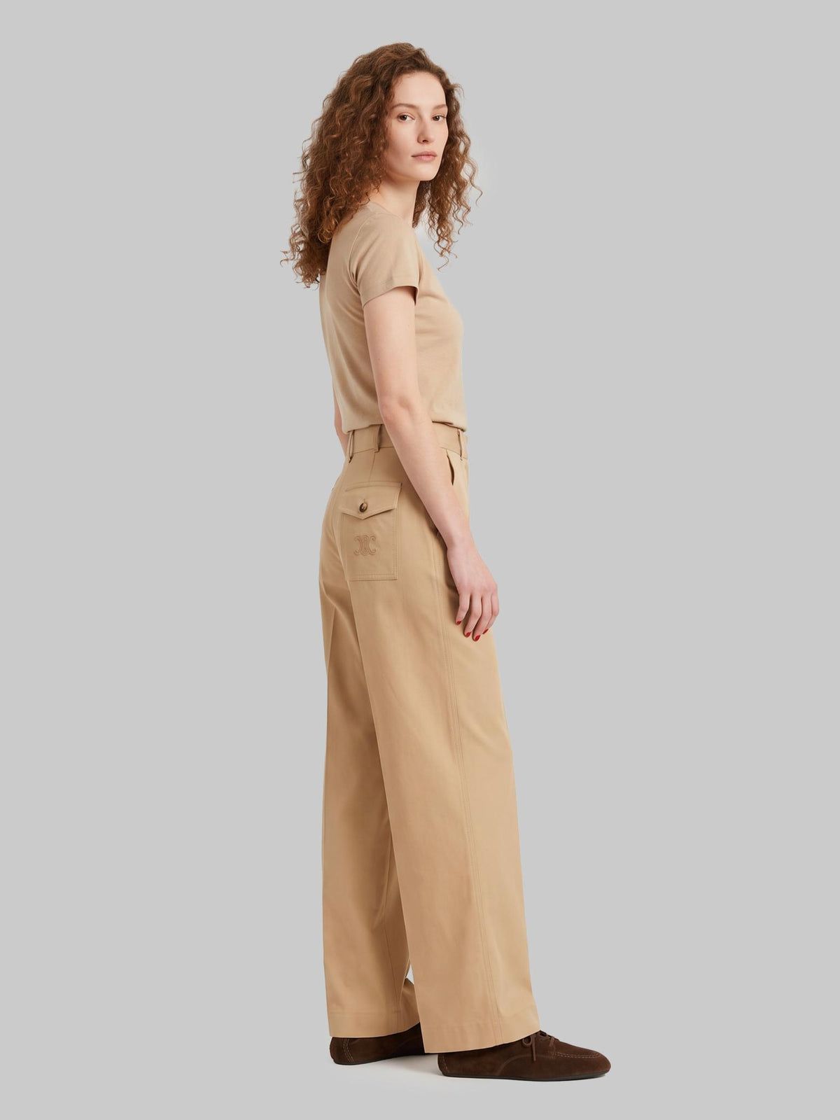 CELINE Black Wool Classic Pants