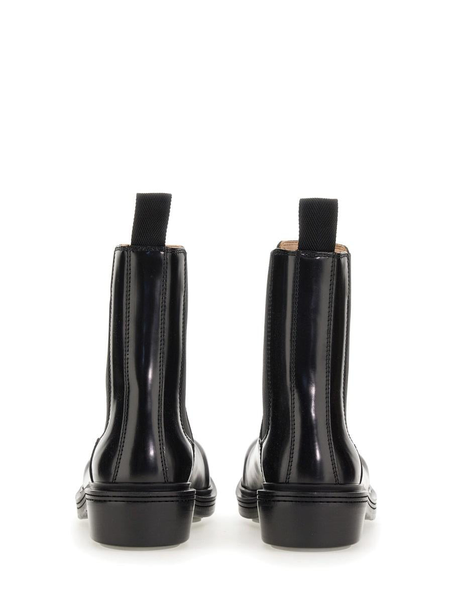 Bottega Veneta Black Leather Ankle Boots