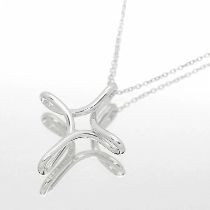 Tiffany & Co 925 Sterling Silver Cross Pendant Necklace 92 5