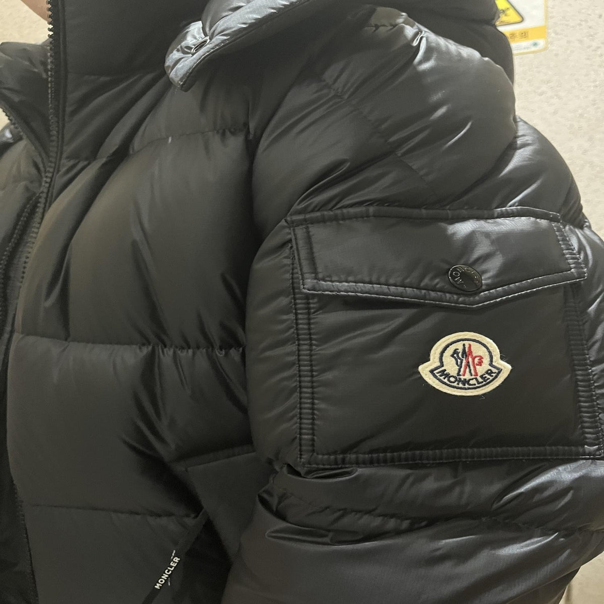 Moncler Quilted Down Puffer Jacket Black Men’s