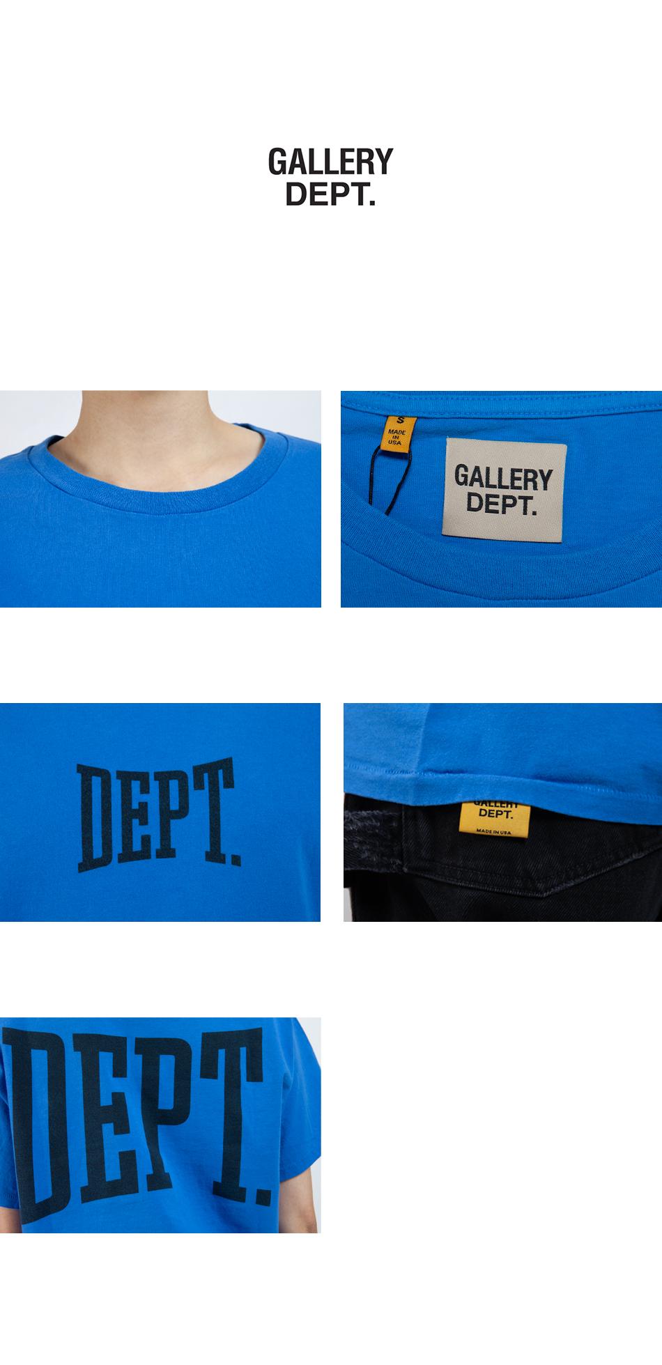 GALLERY DEPT. ZYM Logo Short Sleeve T-Shirt Unisex DGT 10073 ROYAL