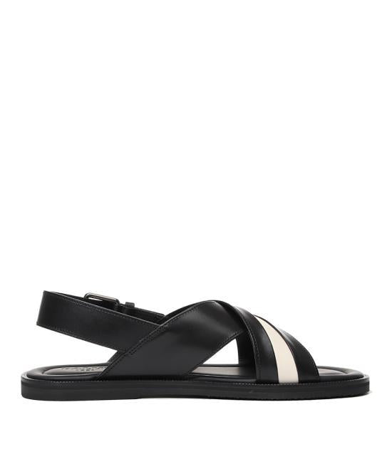 BALLY Black Leather Sandals/Slippers 602668 24044 F000