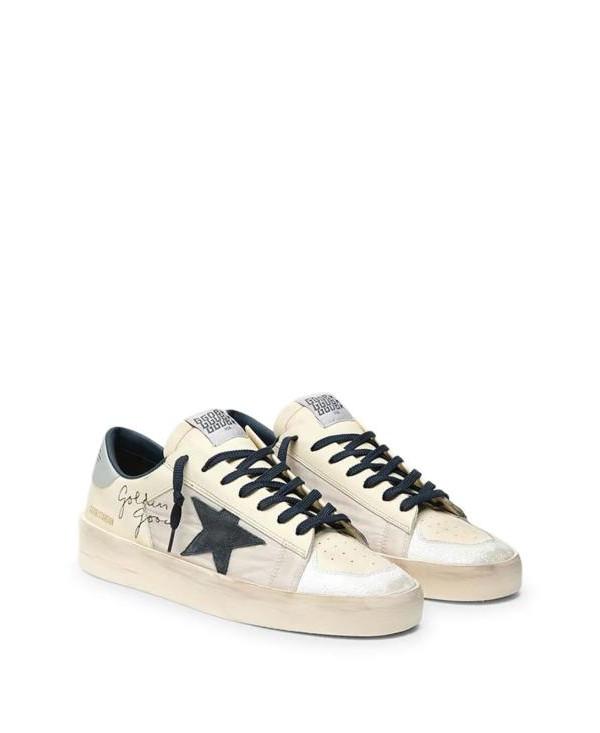 GOLDEN GOOSE Leather Star Low-Top Sneakers for Men