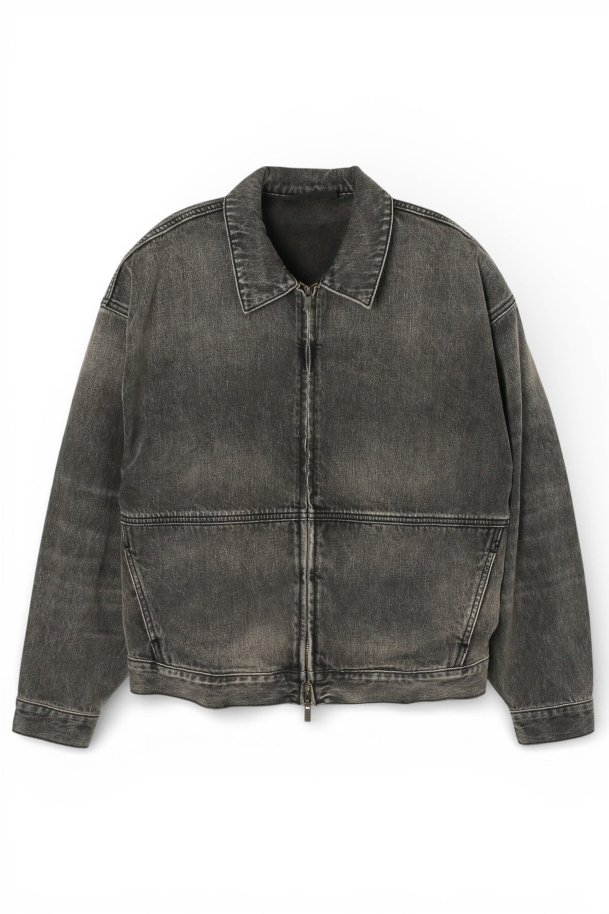 Fear of God Essential Vintage Black Denim Trucker Jacket 202BT244270F