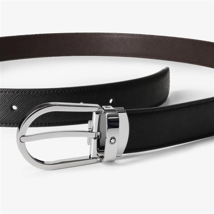 Montblanc Reversible Men's Leather Belt 113834 222139