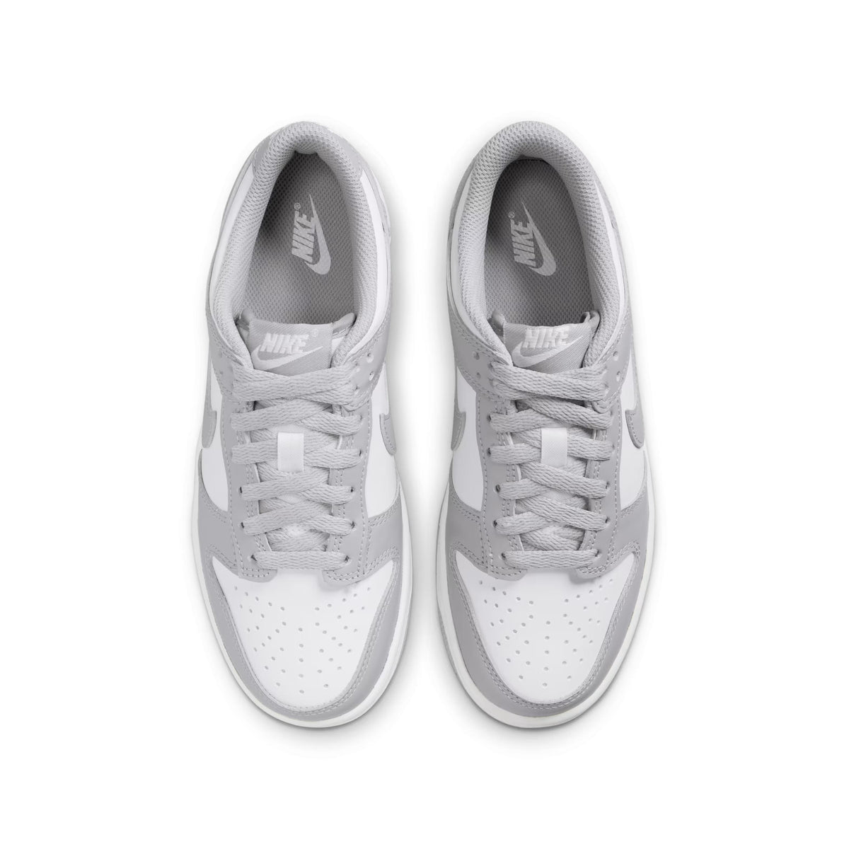 Nike Dunk Low White Light Smoke Gray Kids Sneakers Low Top