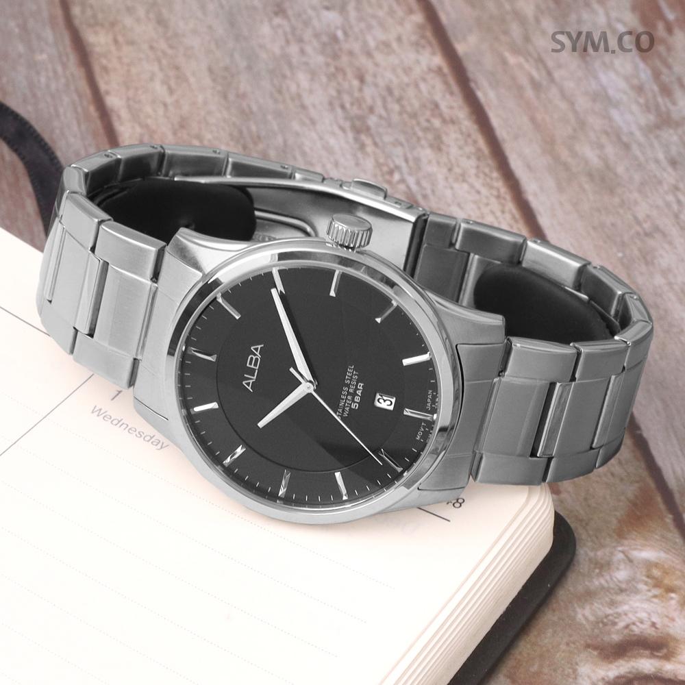 ALBA Classic Round Calendar Analog Men’s Metal Watch AS9C21 X1