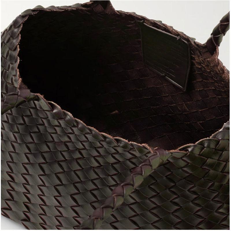 Dragon Diffusion Dark Brown Leather Santa Croce Big Tote Bag