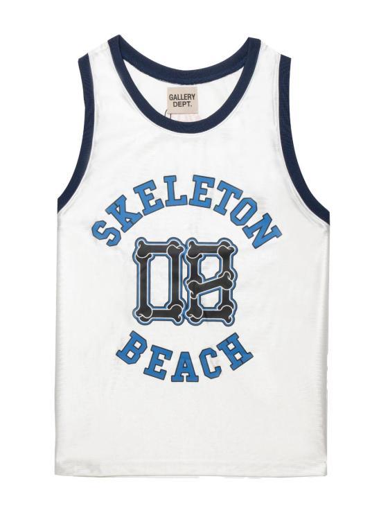 GALLERY DEPT. White Sleeveless Cotton T-Shirt for Men