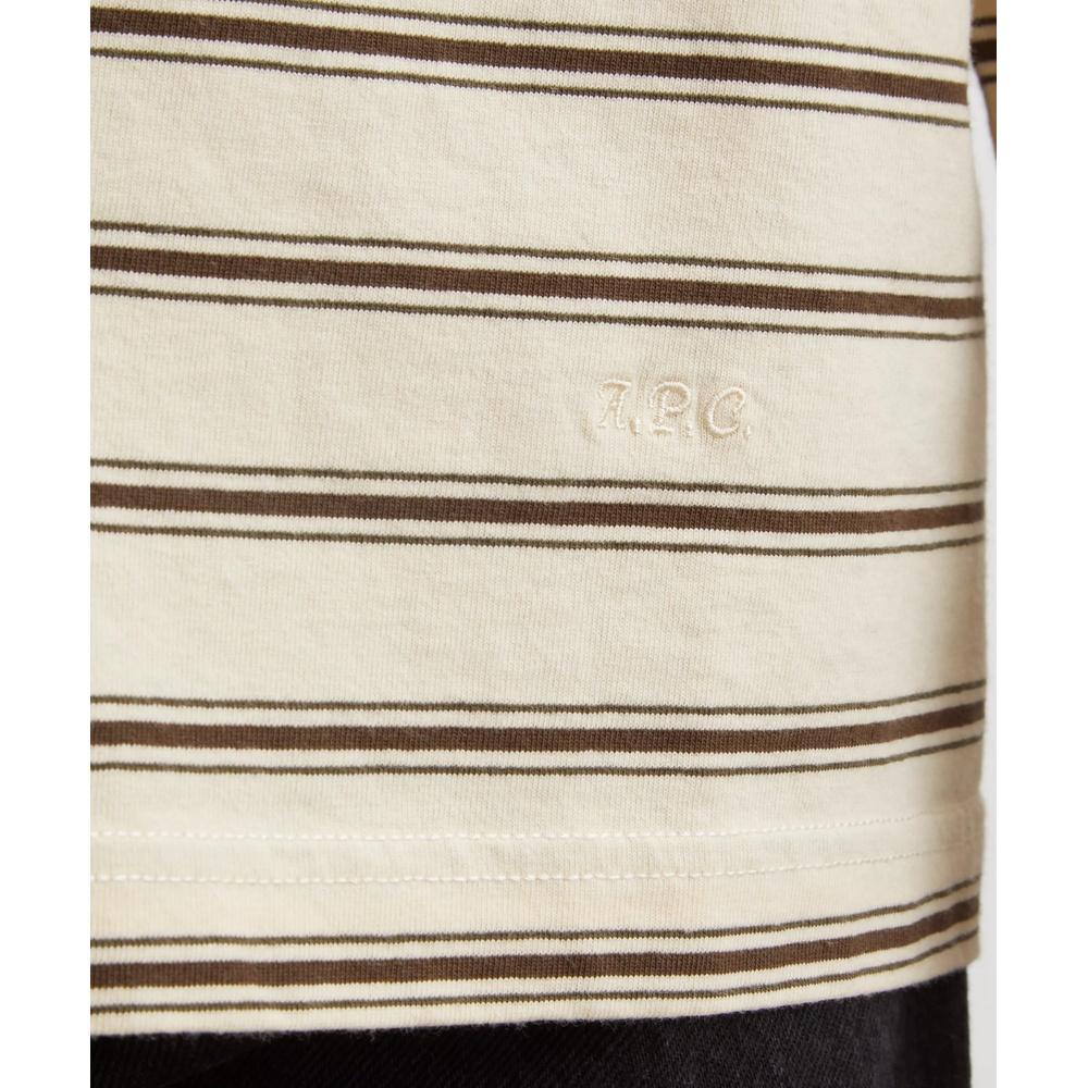 A.P.C. Men’s Long Sleeve Stripe Polo Shirt