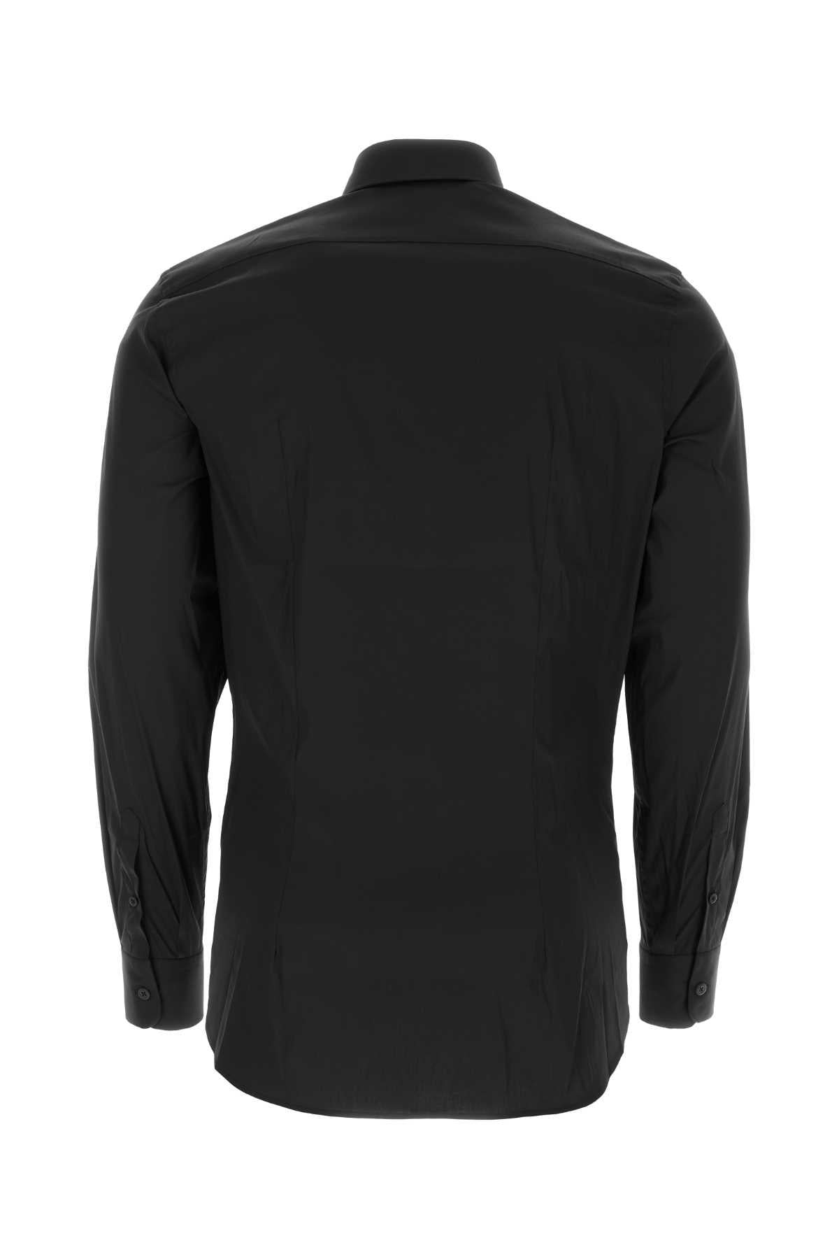 PRADA Black Long Sleeve Dress Shirt for Men