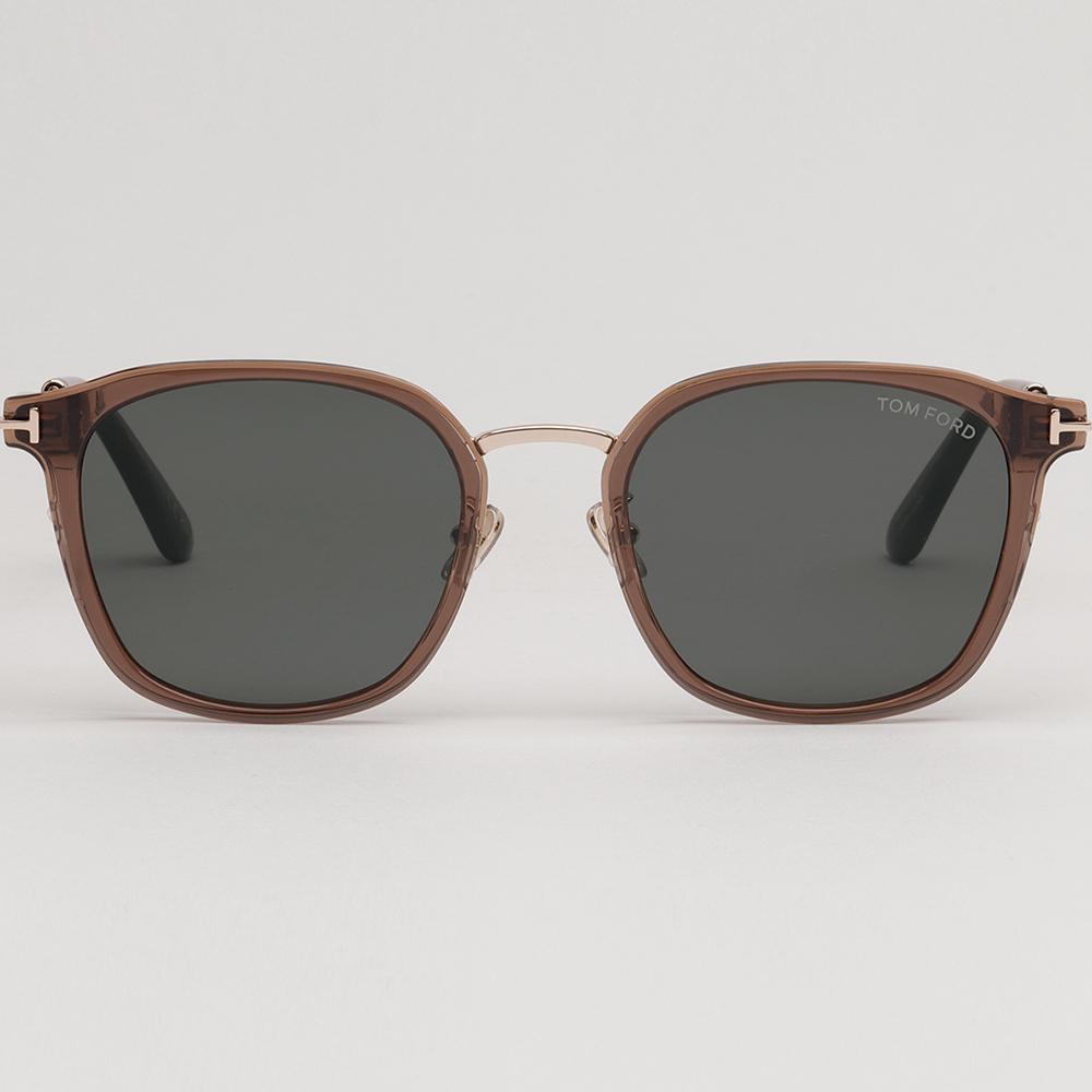 TOM FORD Transparent Brown Acetate Sunglasses Unisex Asian Fit TF1243 K 45A