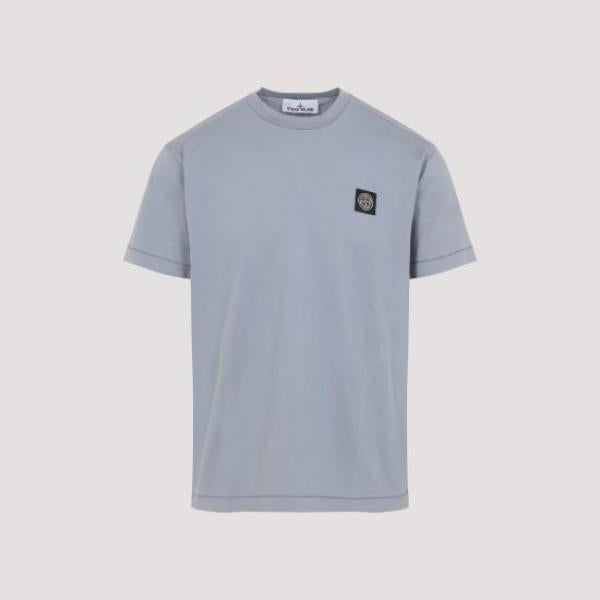 STONE ISLAND Cotton Jersey Short Sleeve T-Shirt Navy Men’s