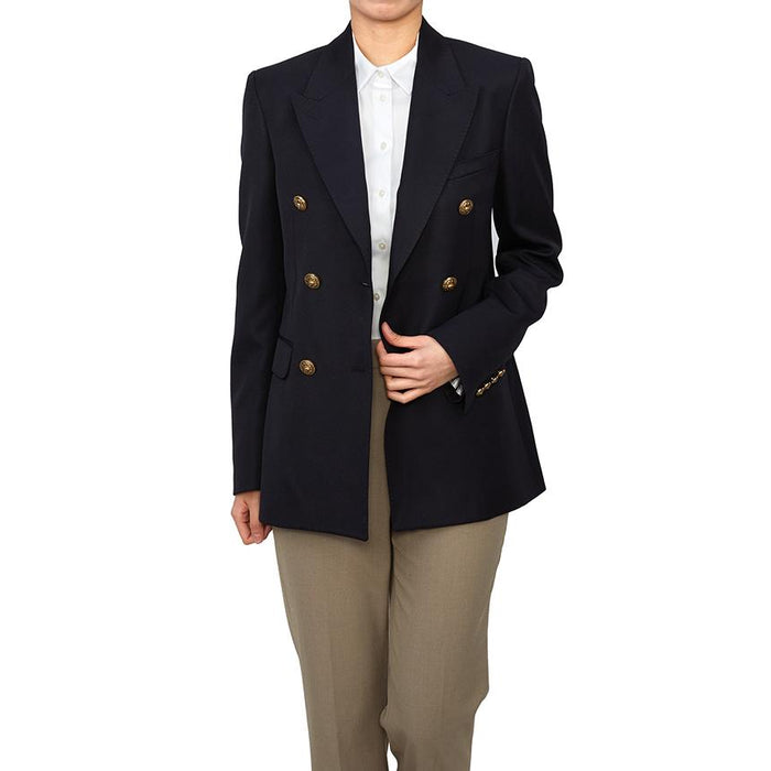 GOLDEN GOOSE Women’s Wool-Blend Tailored Jacket Navy