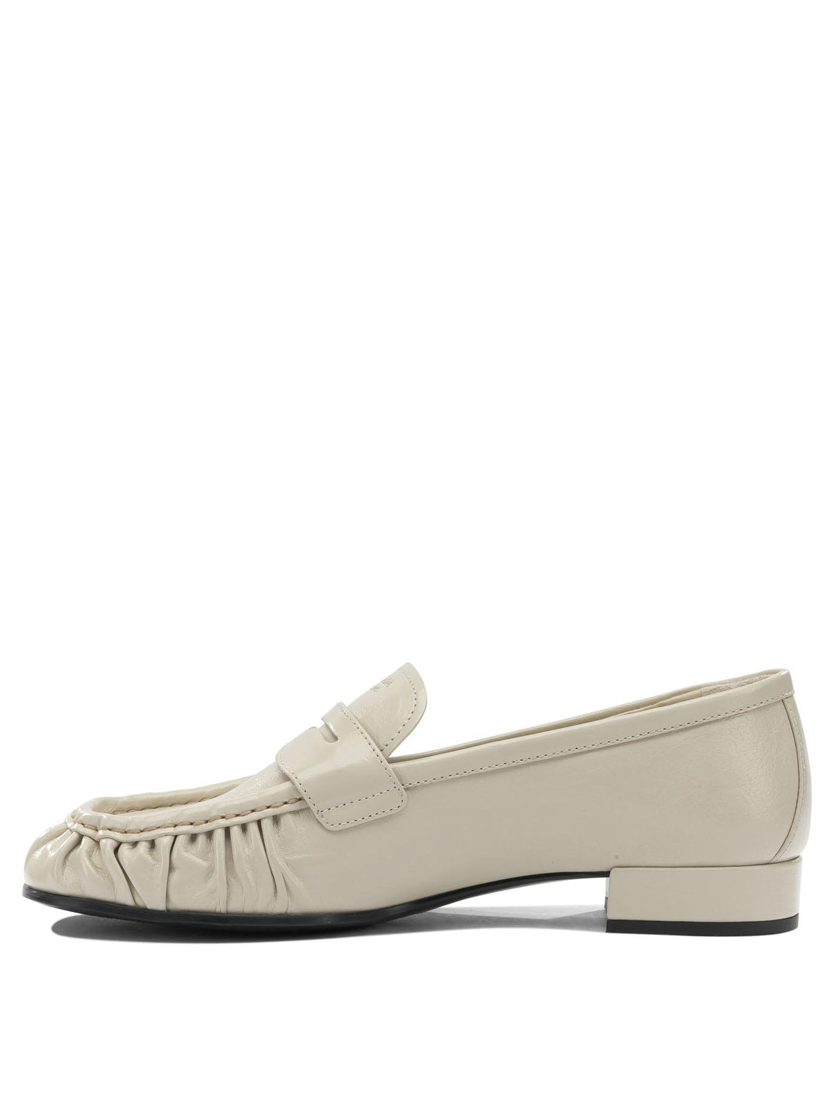 PRADA Black Leather Loafers