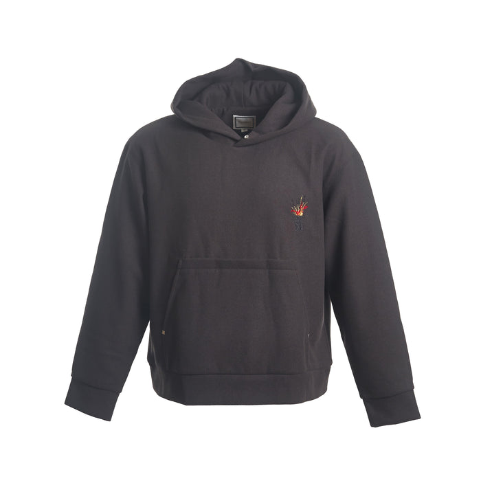 WOOYOUNGMI Volcano Padded Men’s Hooded Sweatshirt Grey W233TS40 726G