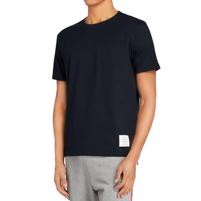 THOM BROWNE Men's Navy Short-Sleeve T-Shirt