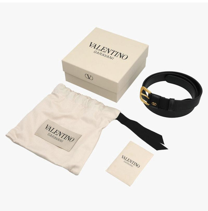 VALENTINO Men's Leather Belt 7Y2T0SM1 PPU 0NO