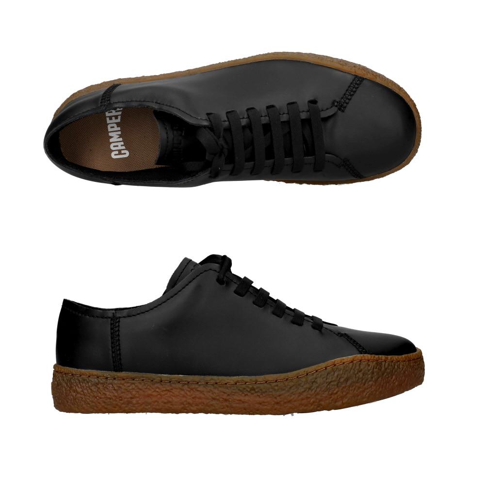 Camper Black Leather Peu Terreno Men’s Low-Top Sneakers K100927 001
