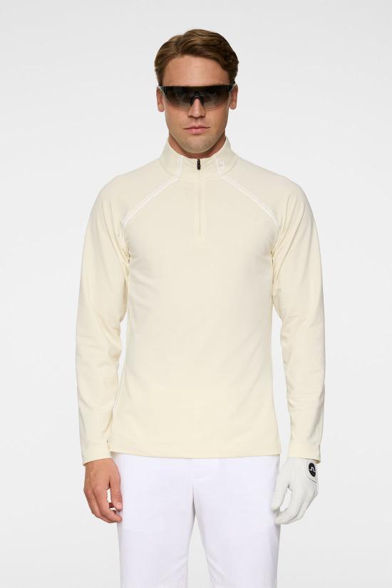 J LINDEBERG Long Sleeve Sweatshirt for Men GMJS15091K043 LEMON ICING DOM