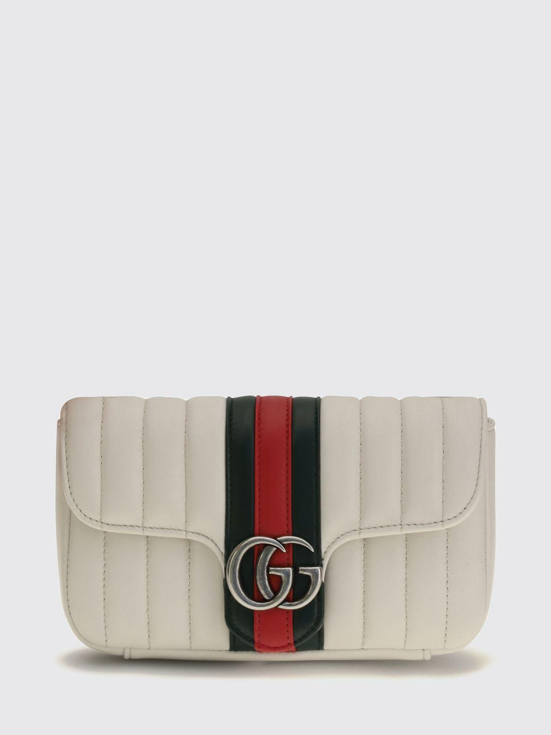 GUCCI Mini Crossbody Bag Women’s Leather Beige Brown