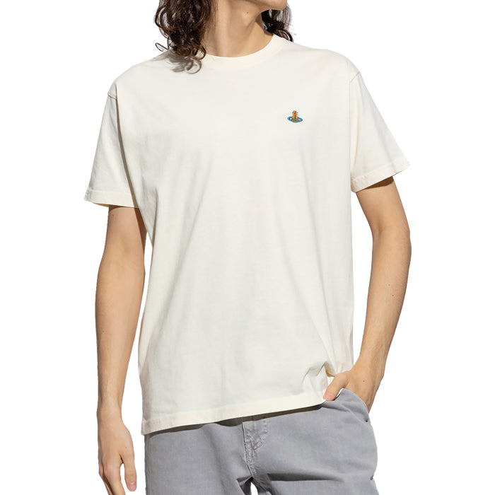 Vivienne Westwood Logo T-Shirt Navy Cotton Mens