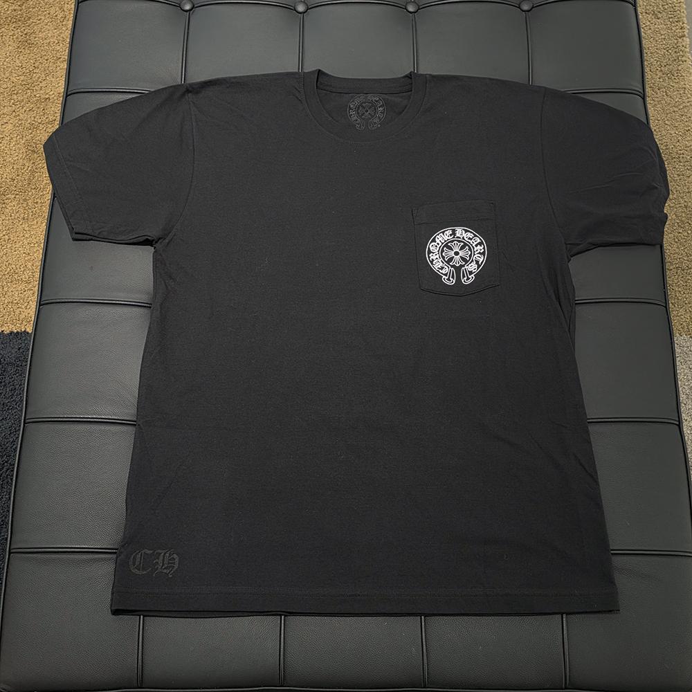 Chrome Hearts Horseshoe Logo Short Sleeve T-Shirt Black London