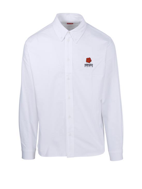 KENZO White Long Sleeve Shirt FD55CH4109 LO01