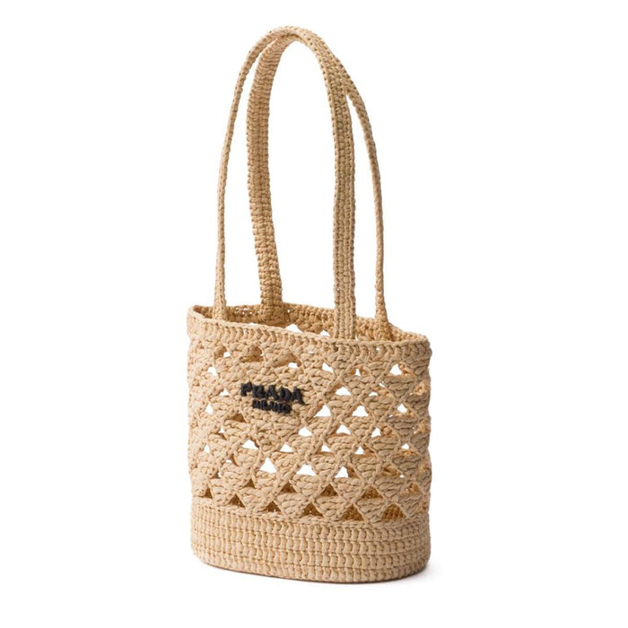 PRADA Woven Crochet Women’s Tote Bag