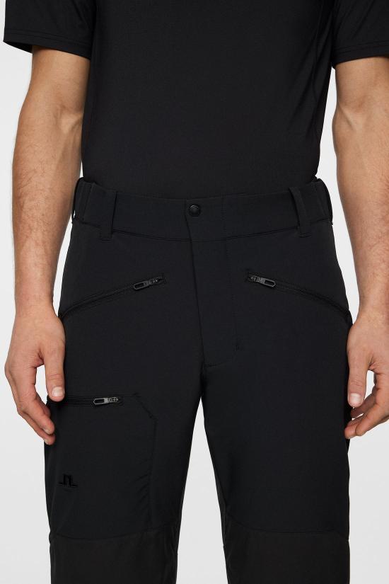 J LINDEBERG Straight Classic Pants for Men AMPA122949999 BLACK DOM