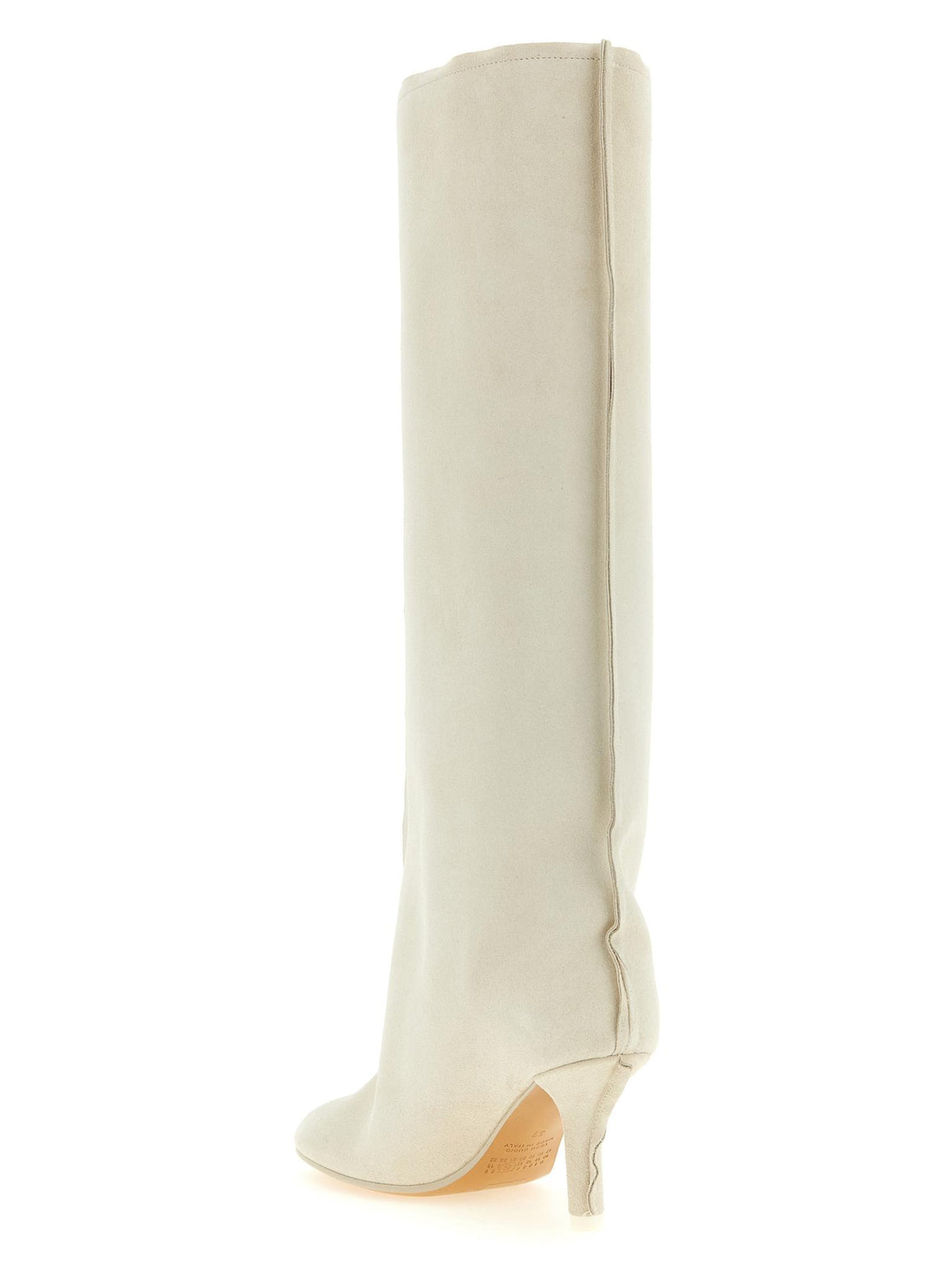 Maison Margiela Black Leather Mid-Calf Boots