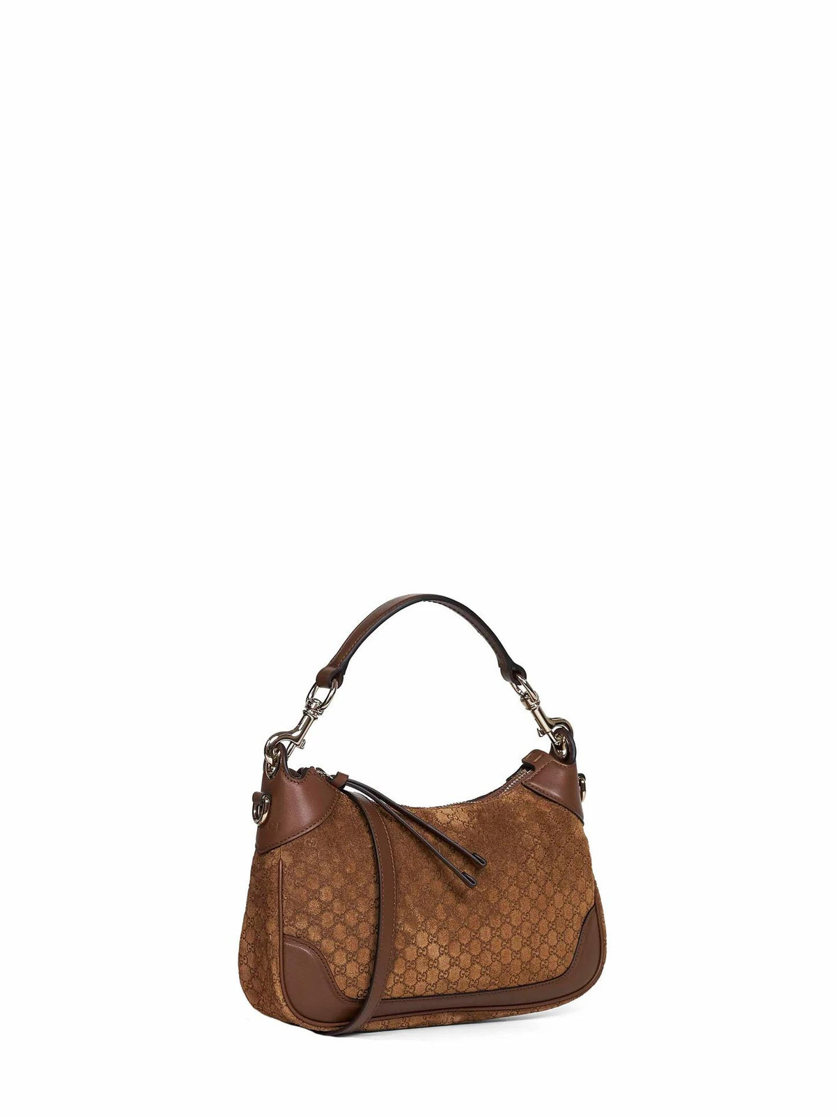 GUCCI Leather Shoulder Bag Brown