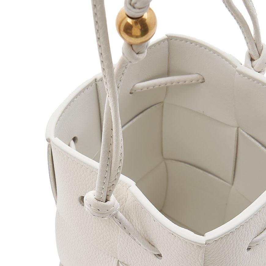 Bottega Veneta Intrecciato Leather Bucket Shoulder Bag Black
