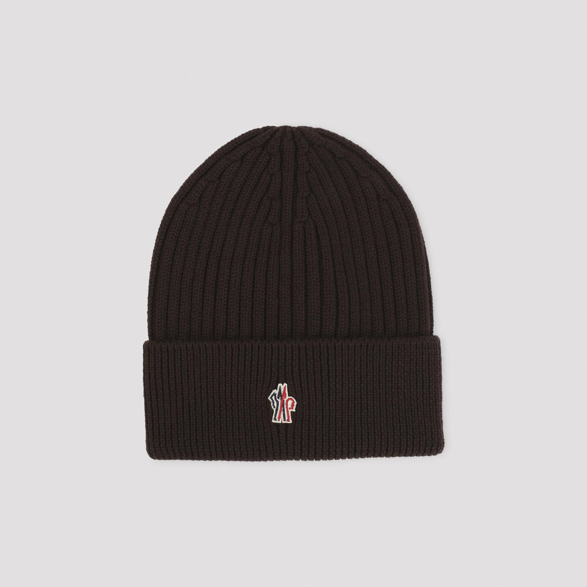 Moncler Wool Rib Knit Beanie Hat Black Men’s