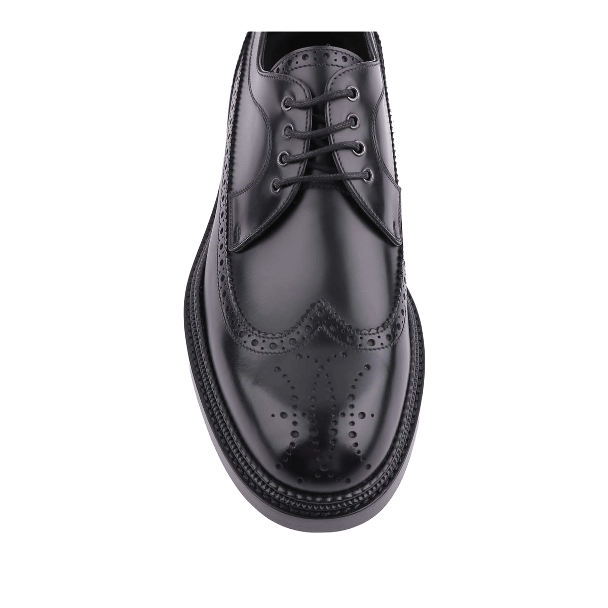 HERMES Men’s Lawson Derby Loafers Black Leather Shoes