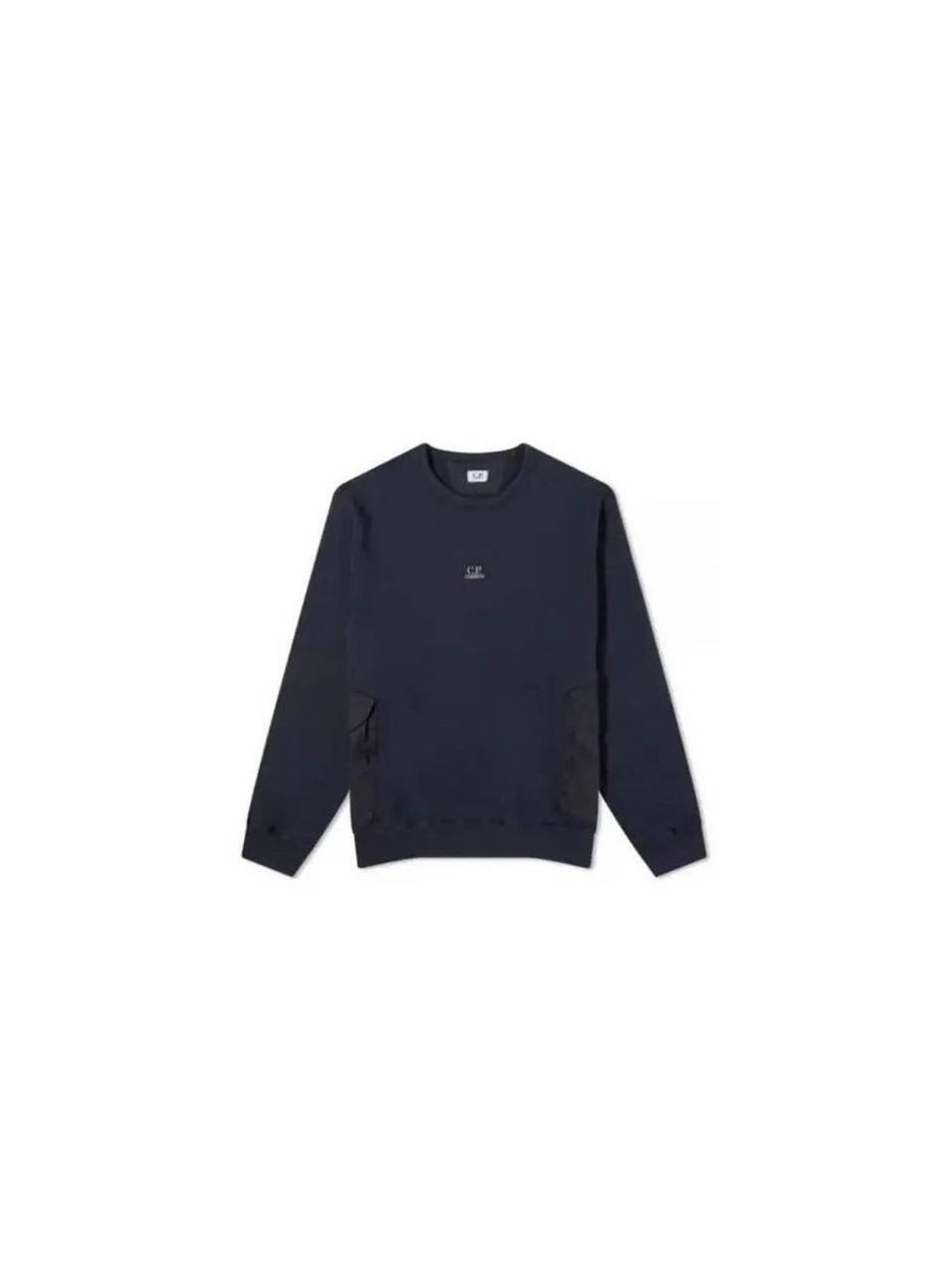 CP Company Cotton Fleece Mixed Pocket Sweatshirt