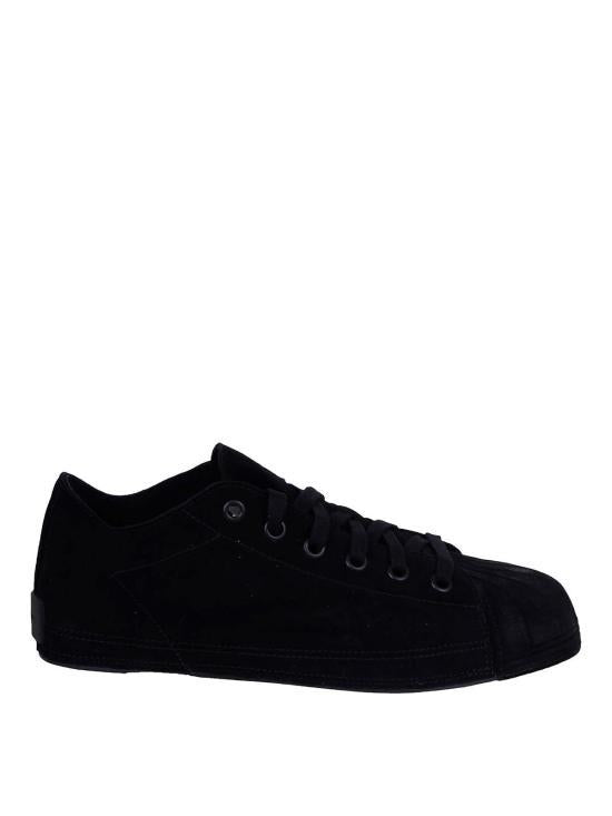 Y-3 Black Leather Low-Top Sneakers for Men JR7454 DOM