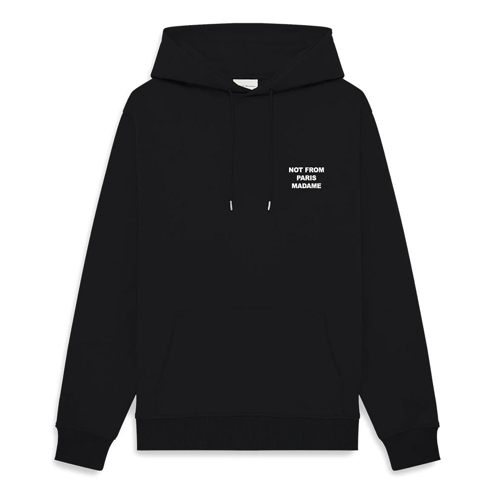DROLE DE MONSIEUR Black Cotton Hoodie