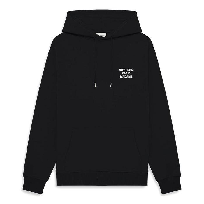 DROLE DE MONSIEUR Black Cotton Hoodie