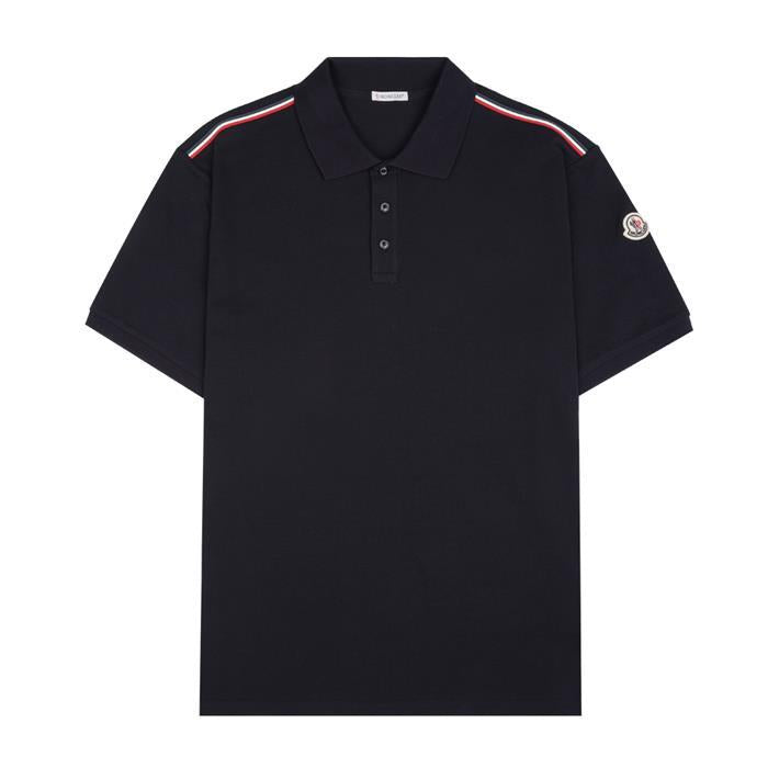 Moncler Logo Patch Polo Shirt for Men Navy